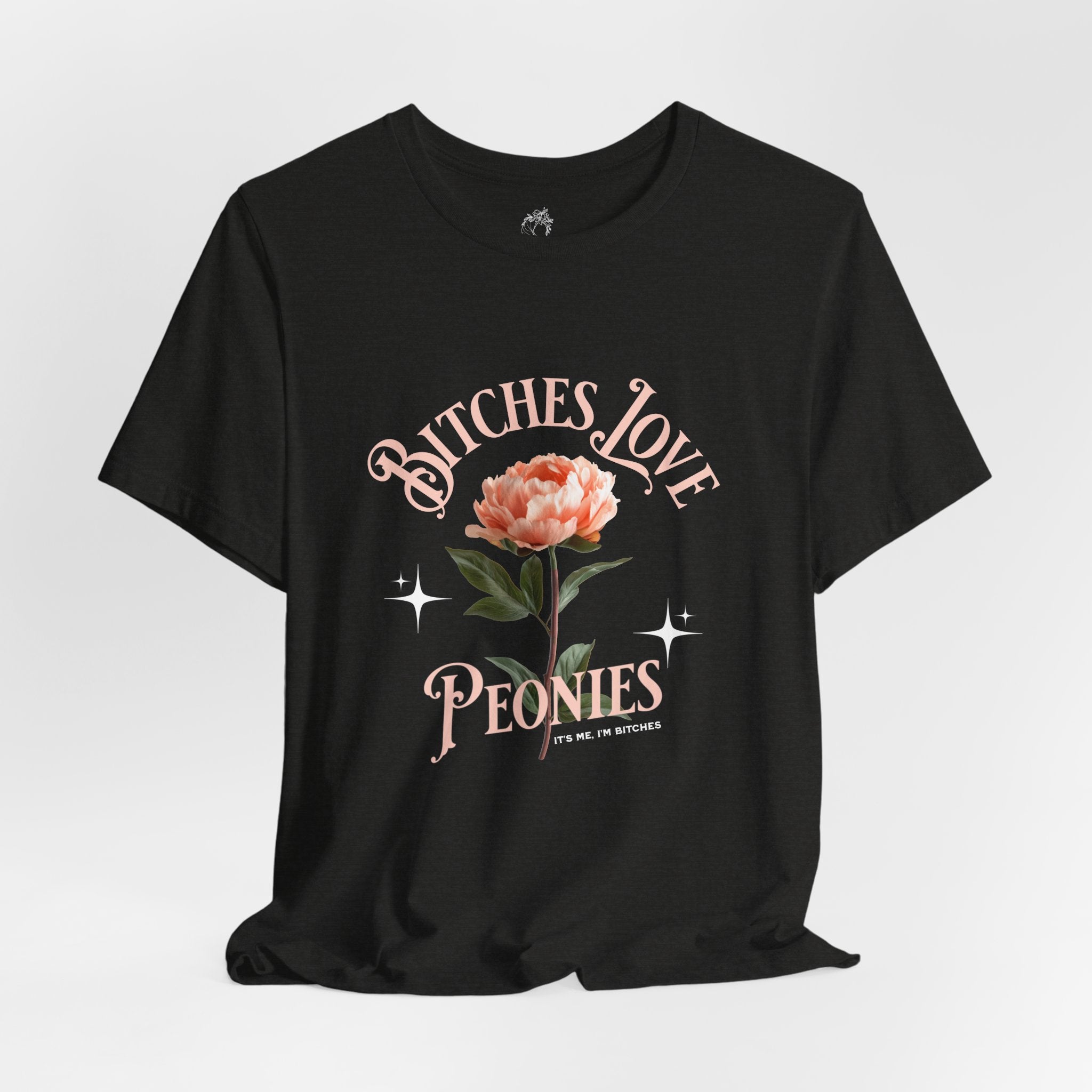 "Bitches Love Peonies" Floral Graphic T-Shirt
