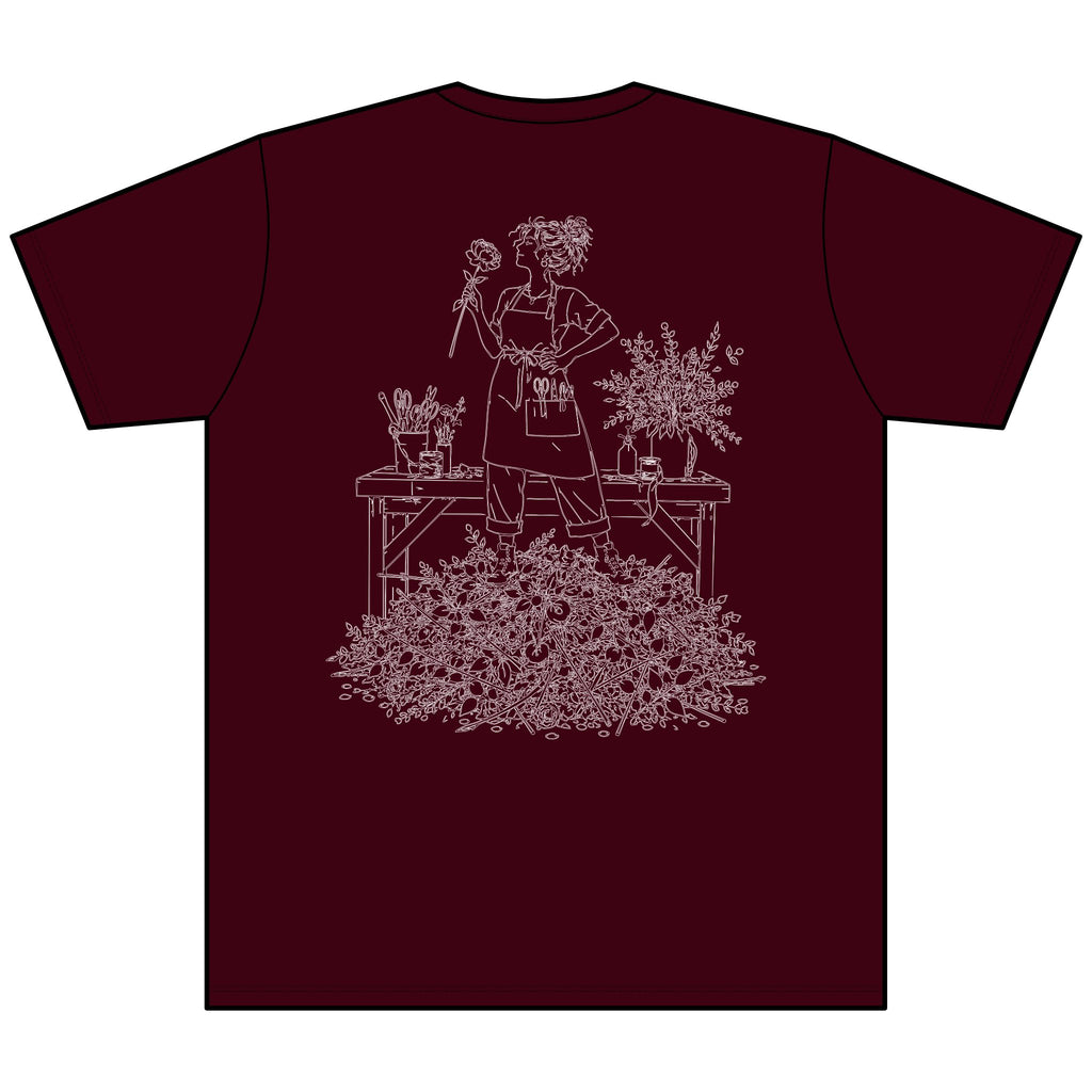 Creative Disaster (Kat's Florals) - Unisex Heather CVC V-Neck Tee