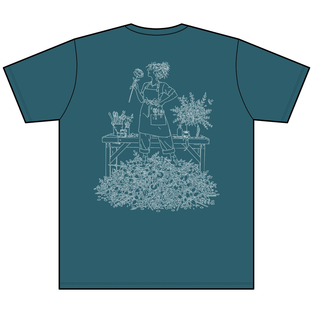 Creative Disaster (Kat's Florals) - Unisex Heather CVC V-Neck Tee