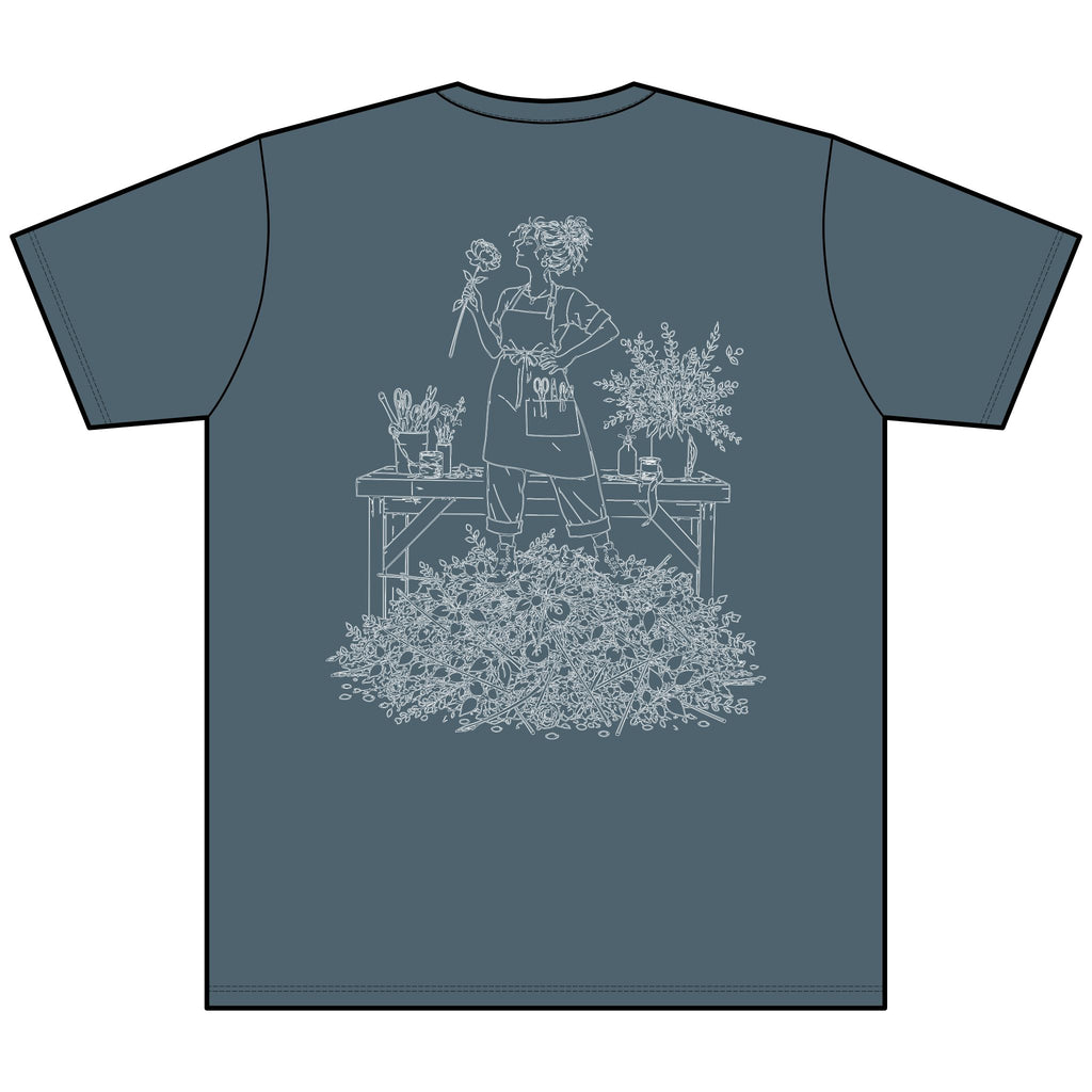 Creative Disaster (Kat's Florals) - Unisex Heather CVC V-Neck Tee