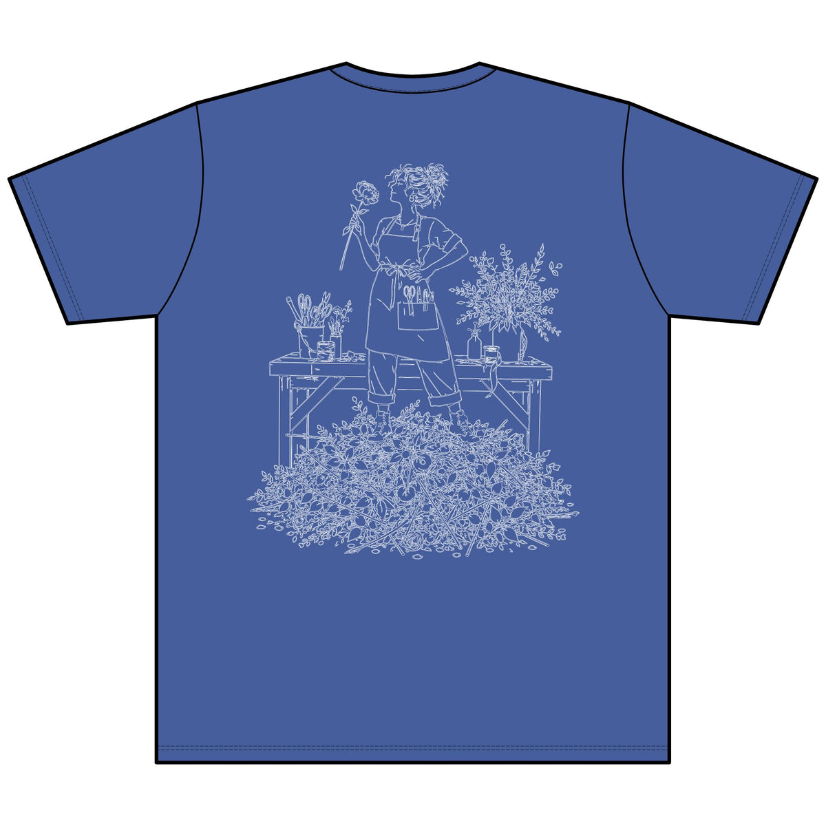 Creative Disaster (Kat's Florals) - Unisex Heather CVC V-Neck Tee