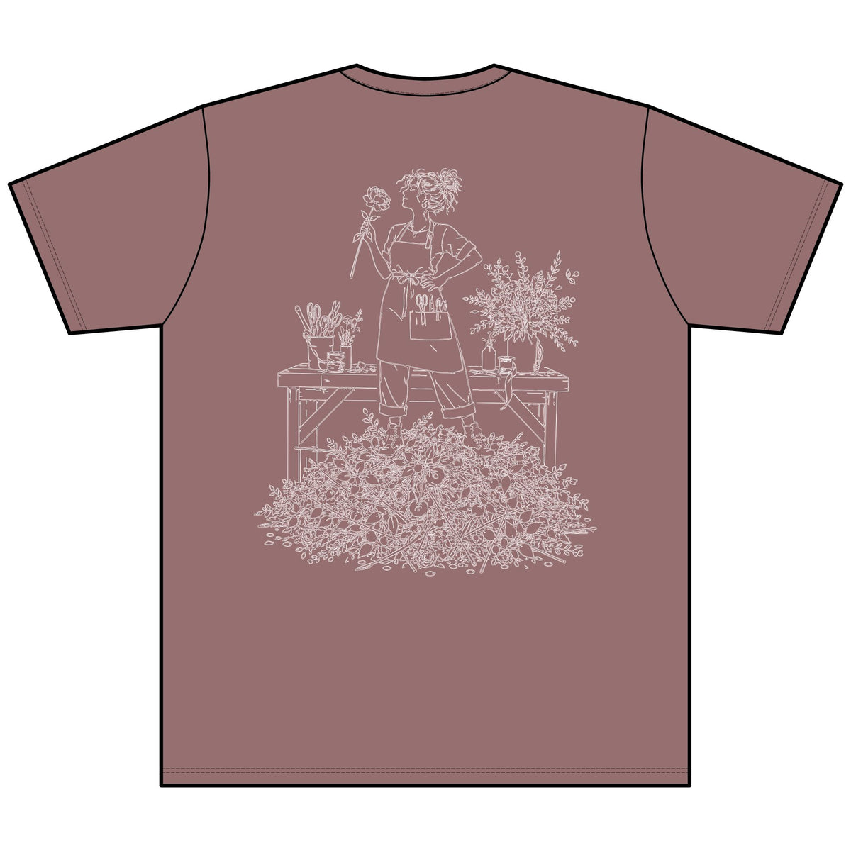 Creative Disaster (Kat's Florals) - Unisex Heather CVC V-Neck Tee