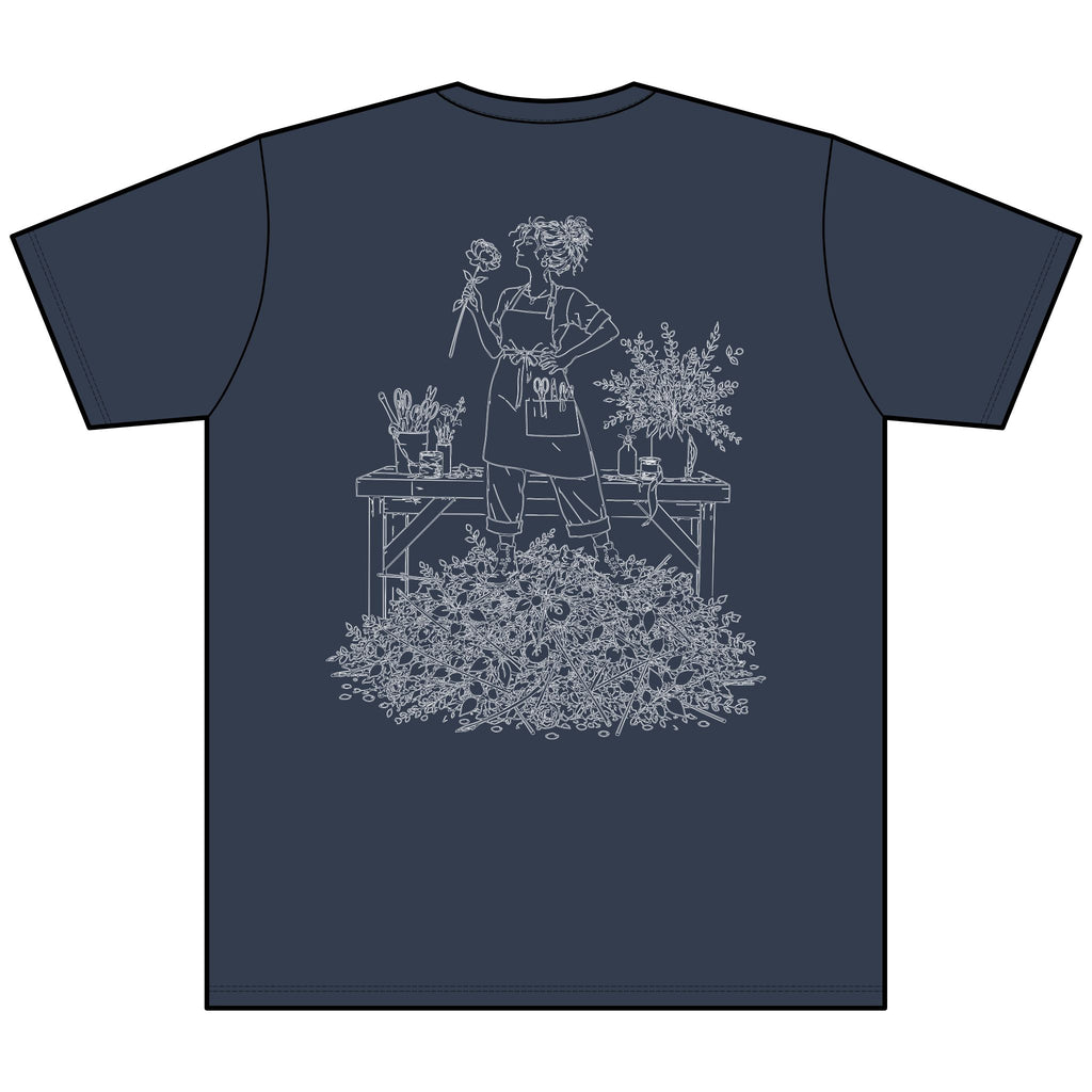 Creative Disaster (Kat's Florals) - Unisex Heather CVC V-Neck Tee