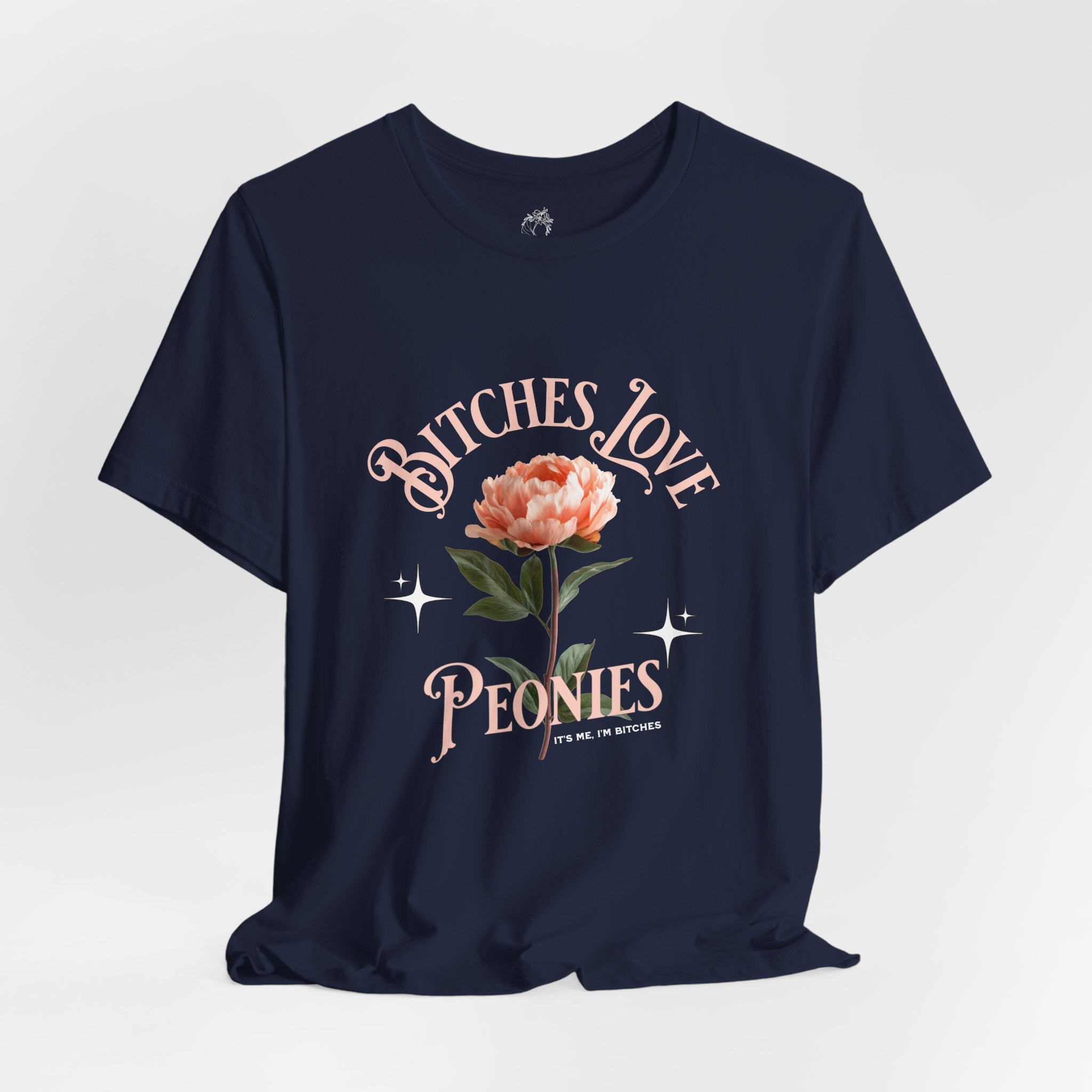 "Bitches Love Peonies" Floral Graphic T-Shirt