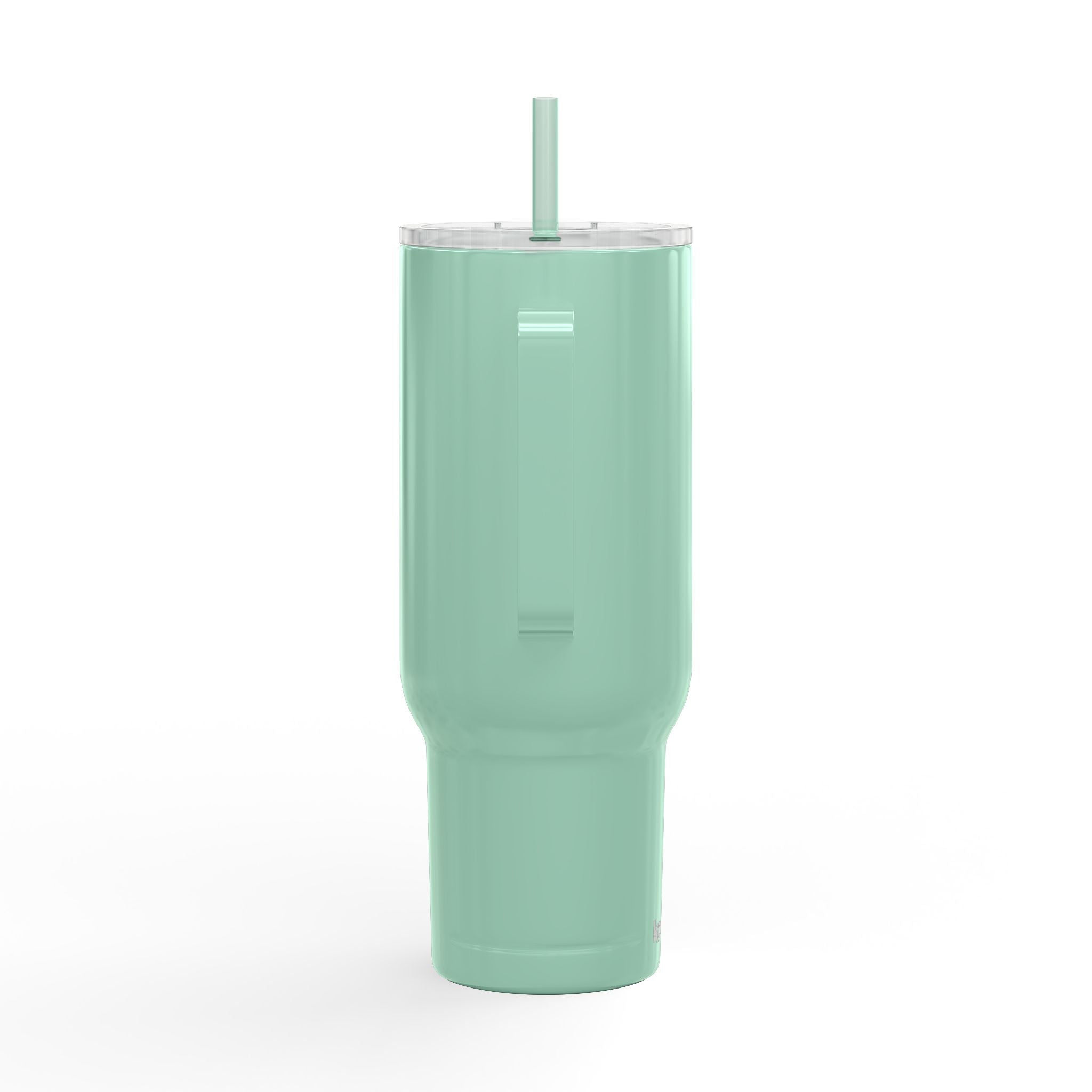 Engraved 40oz Insulated Tumbler — 'Beautifully Broken' Floral Design, Travel Mug with Lid & Straw
