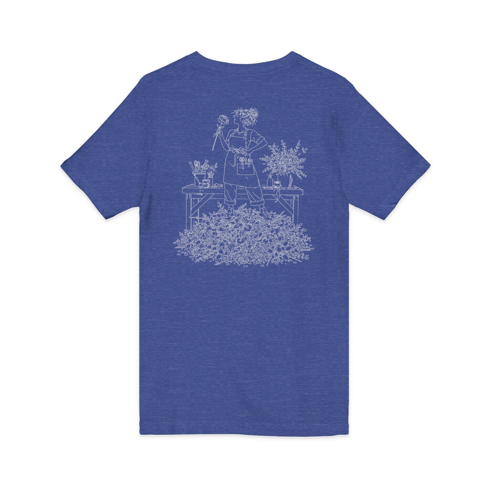 Kat's Florals Creative Disaster - Unisex Jersey Short Sleeve V-Neck Tee