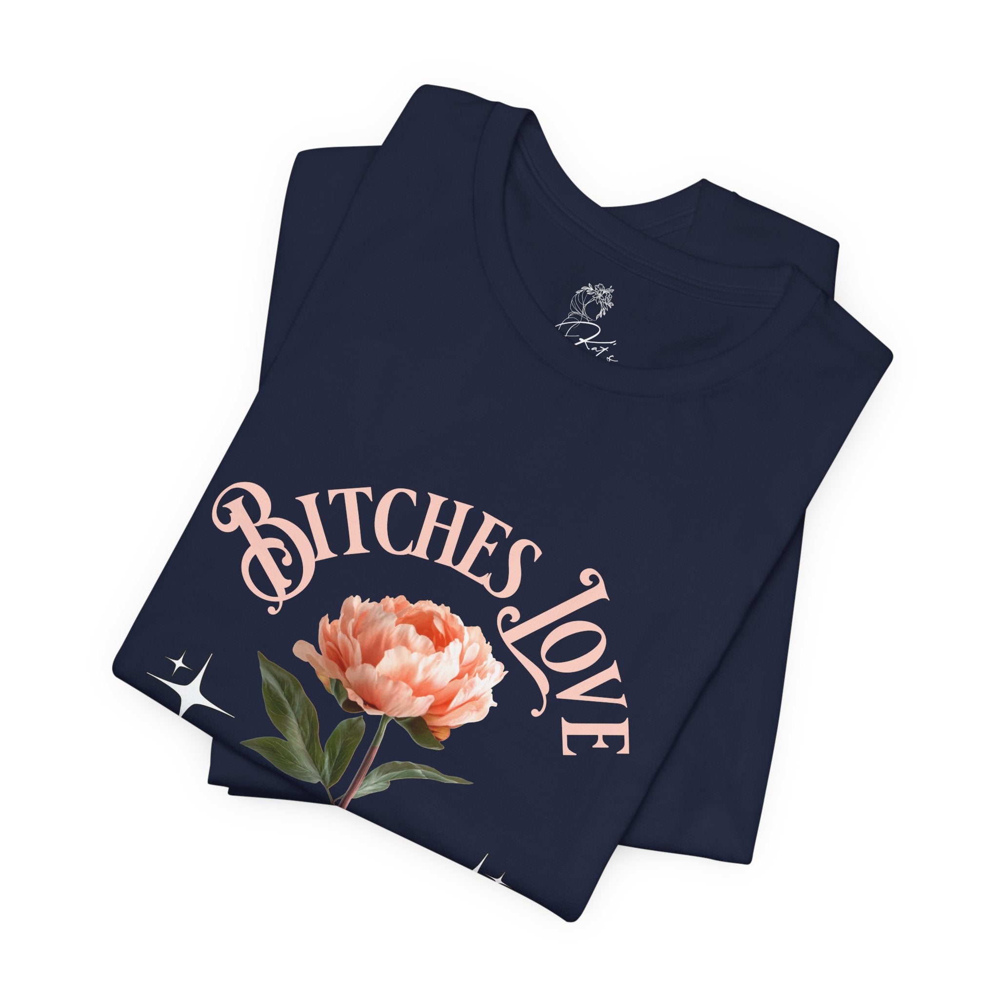 "Bitches Love Peonies" Floral Graphic T-Shirt