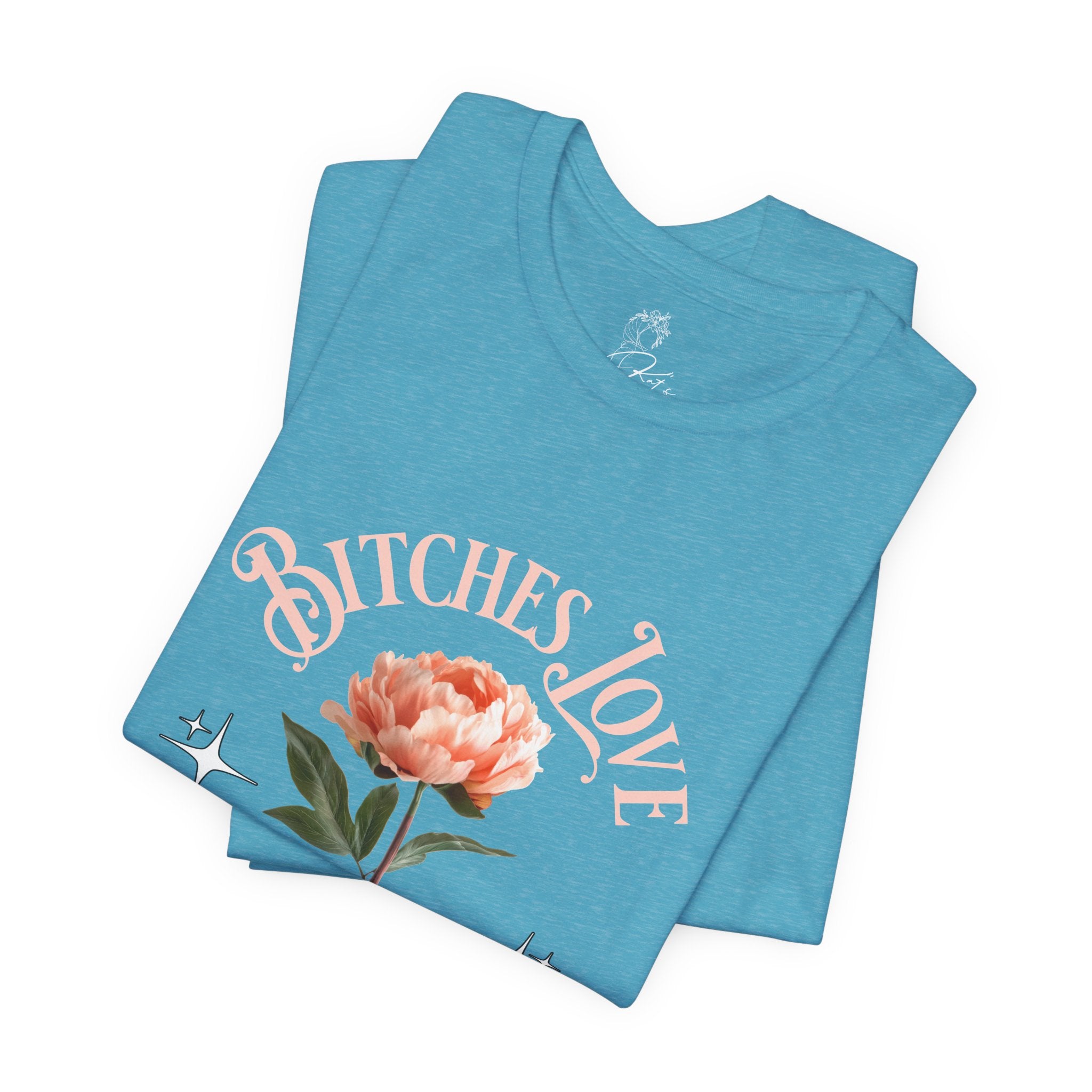 "Bitches Love Peonies" Floral Graphic T-Shirt