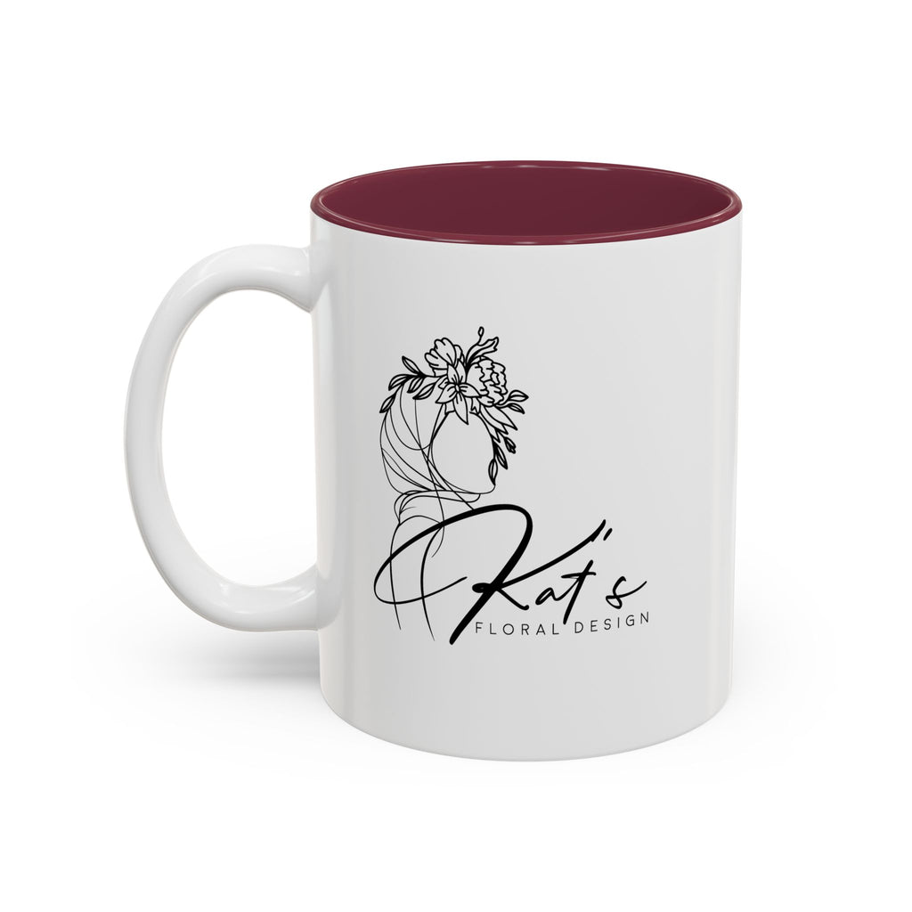 Pretty Is Hard Work - Two-Tone Accent Mug (11oz, 15oz)