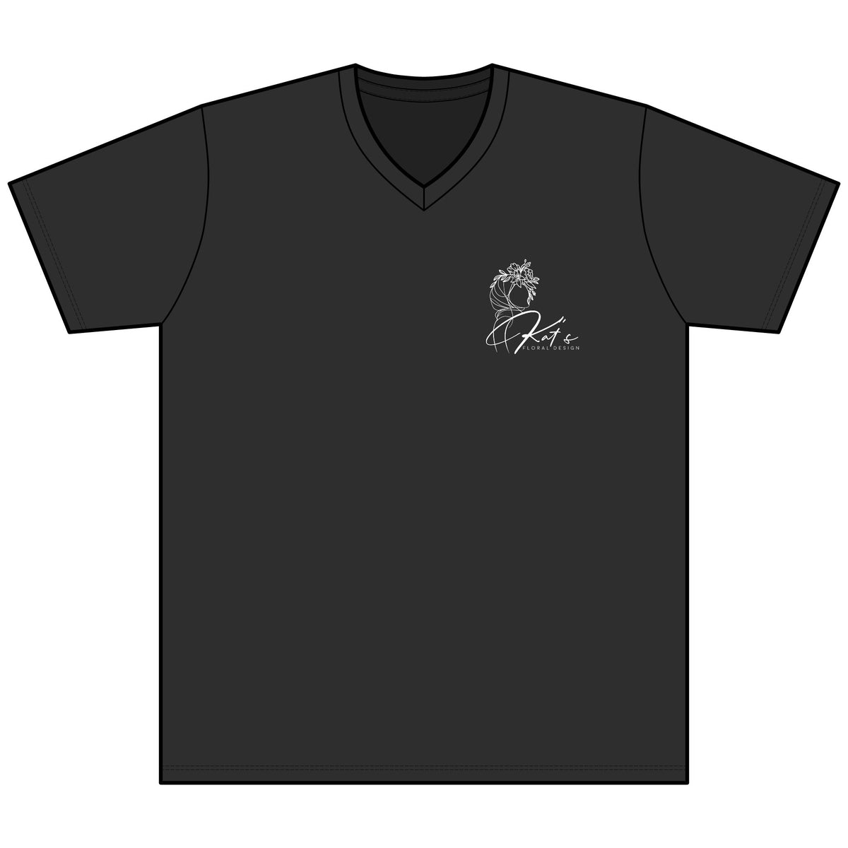 Creative Disaster (Kat's Florals) - Unisex Heather CVC V-Neck Tee