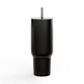Engraved 40oz Insulated Tumbler — 'Beautifully Broken' Floral Design, Travel Mug with Lid & Straw