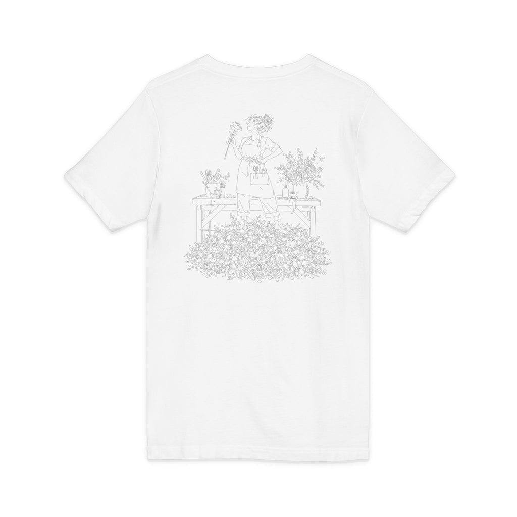 Kat's Florals Creative Disaster - Unisex Jersey Short Sleeve V-Neck Tee