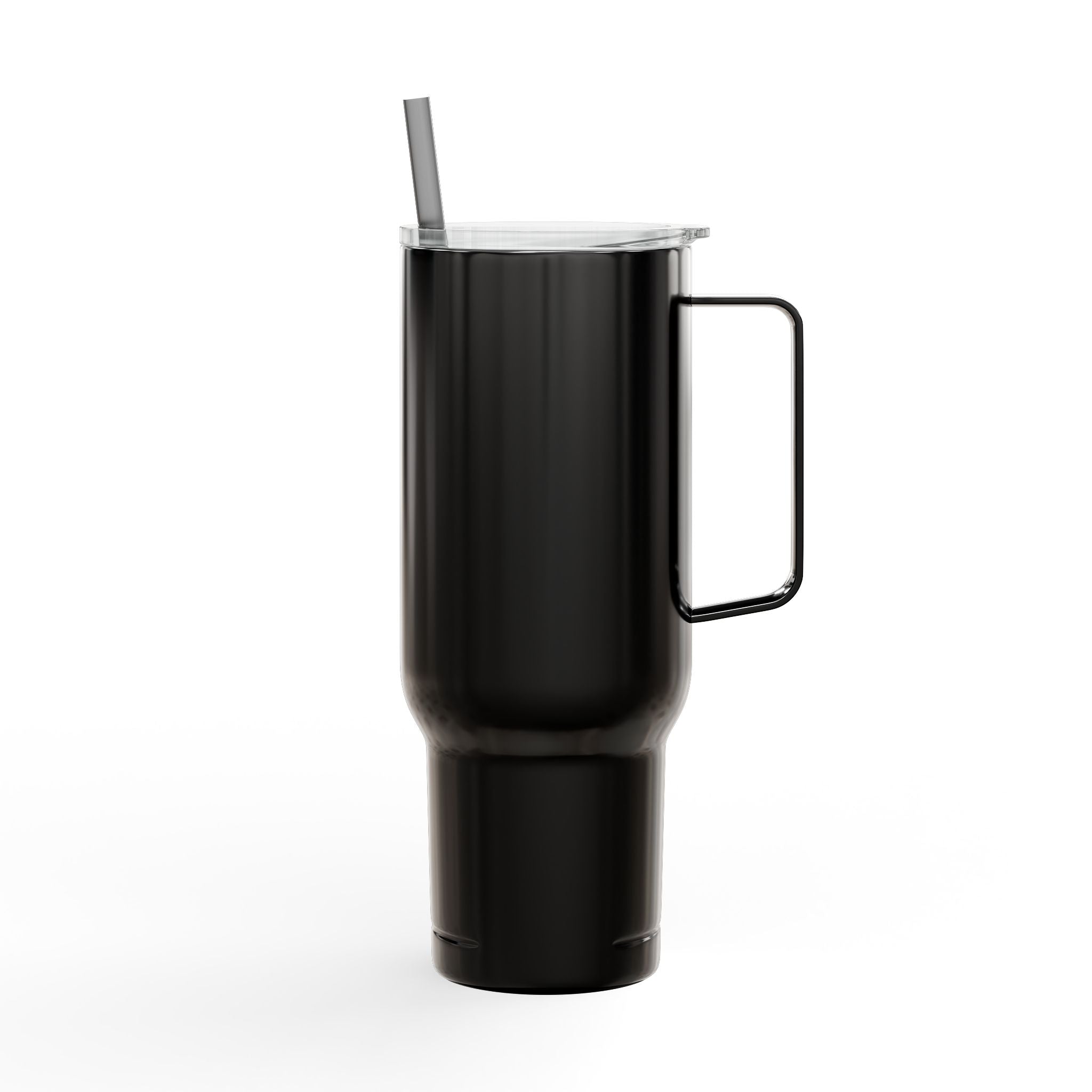 Engraved 40oz Insulated Tumbler — 'Beautifully Broken' Floral Design, Travel Mug with Lid & Straw