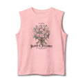 Blush & Bullshit Floral Muscle Tank  - Bouquet Graphic