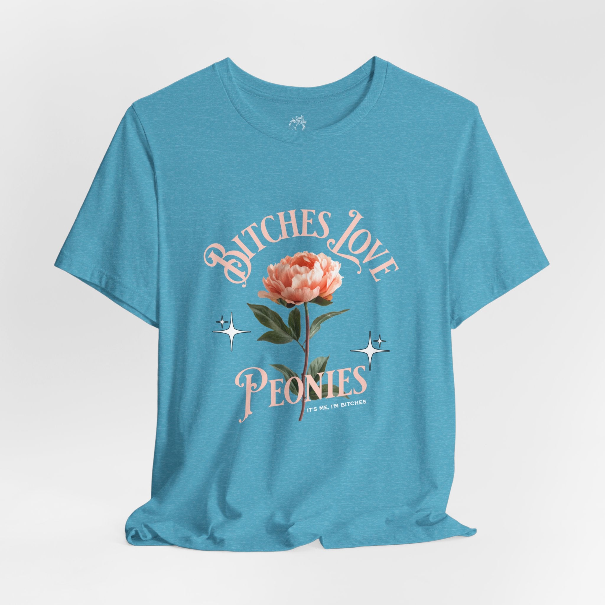 "Bitches Love Peonies" Floral Graphic T-Shirt