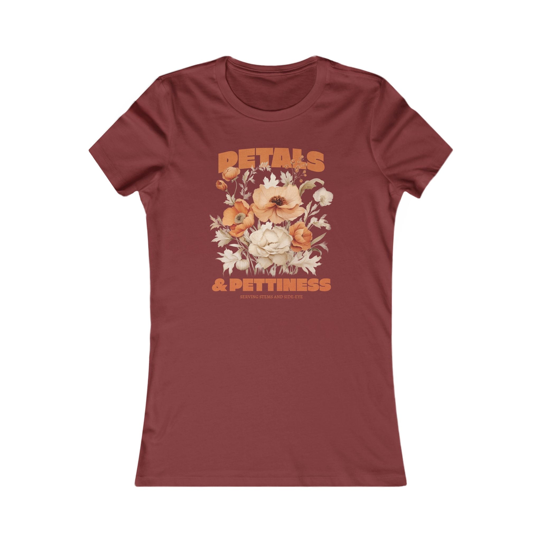 Petals & Pettiness Floral Tee — Women's Vintage Flower Graphic Shirt