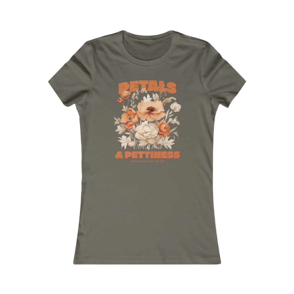 Petals & Pettiness Floral Tee — Women's Vintage Flower Graphic Shirt
