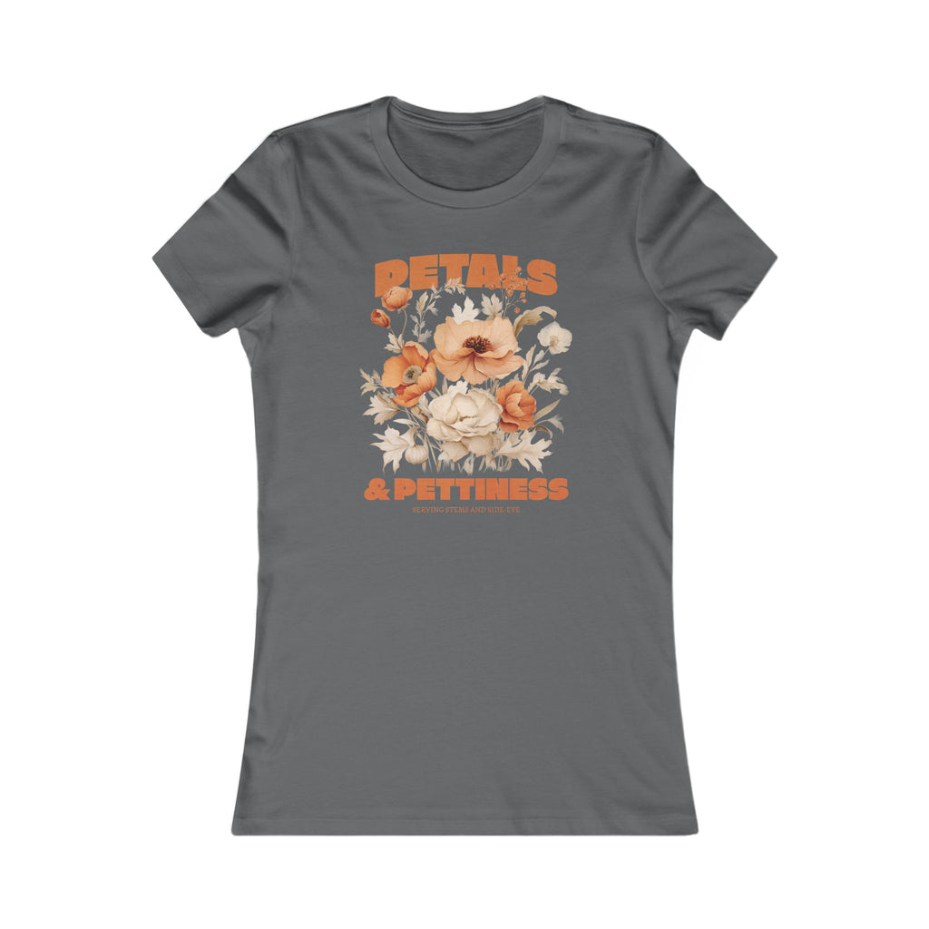 Petals & Pettiness Floral Tee — Women's Vintage Flower Graphic Shirt