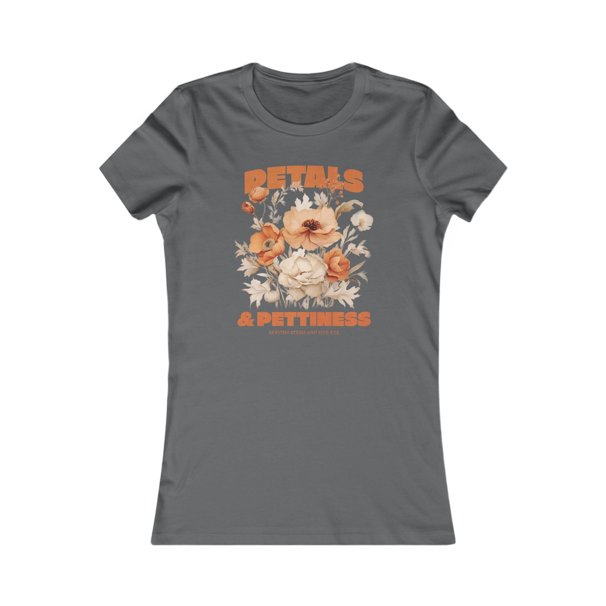 Petals & Pettiness Floral Tee — Women's Vintage Flower Graphic Shirt