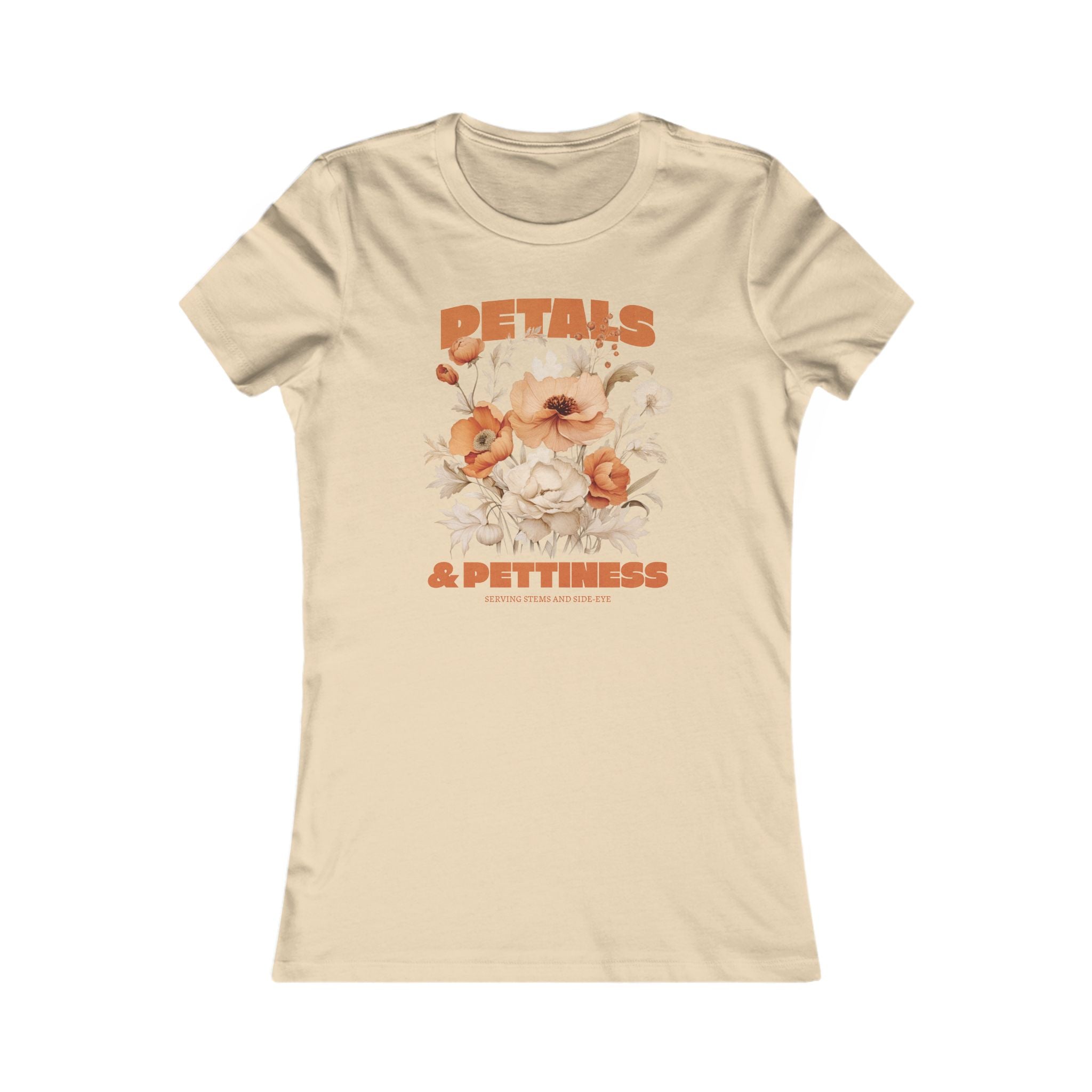 Petals & Pettiness Floral Tee — Women's Vintage Flower Graphic Shirt
