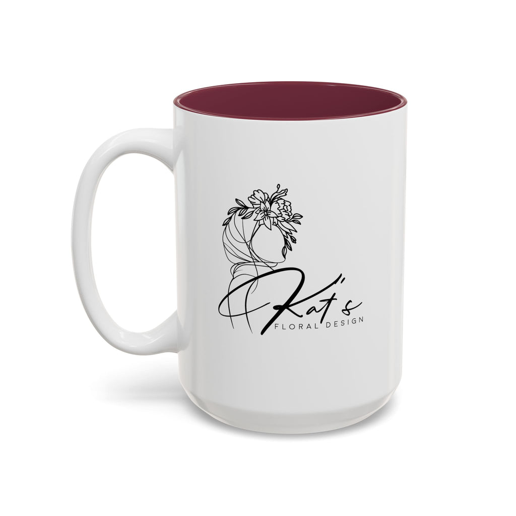 Pretty Is Hard Work - Two-Tone Accent Mug (11oz, 15oz)