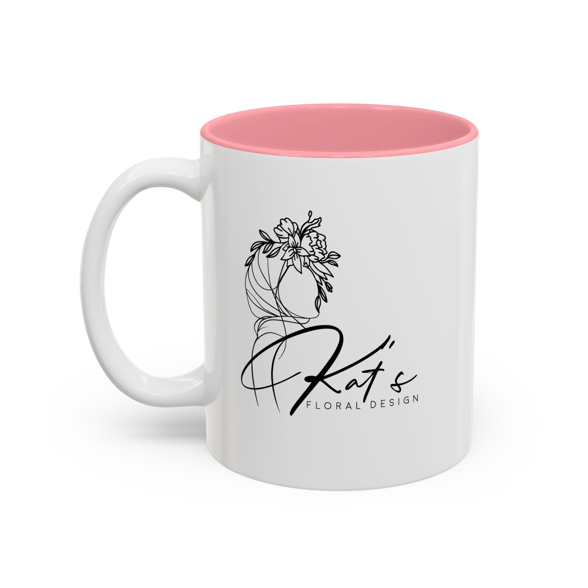 Pretty Is Hard Work - Two-Tone Accent Mug (11oz, 15oz)