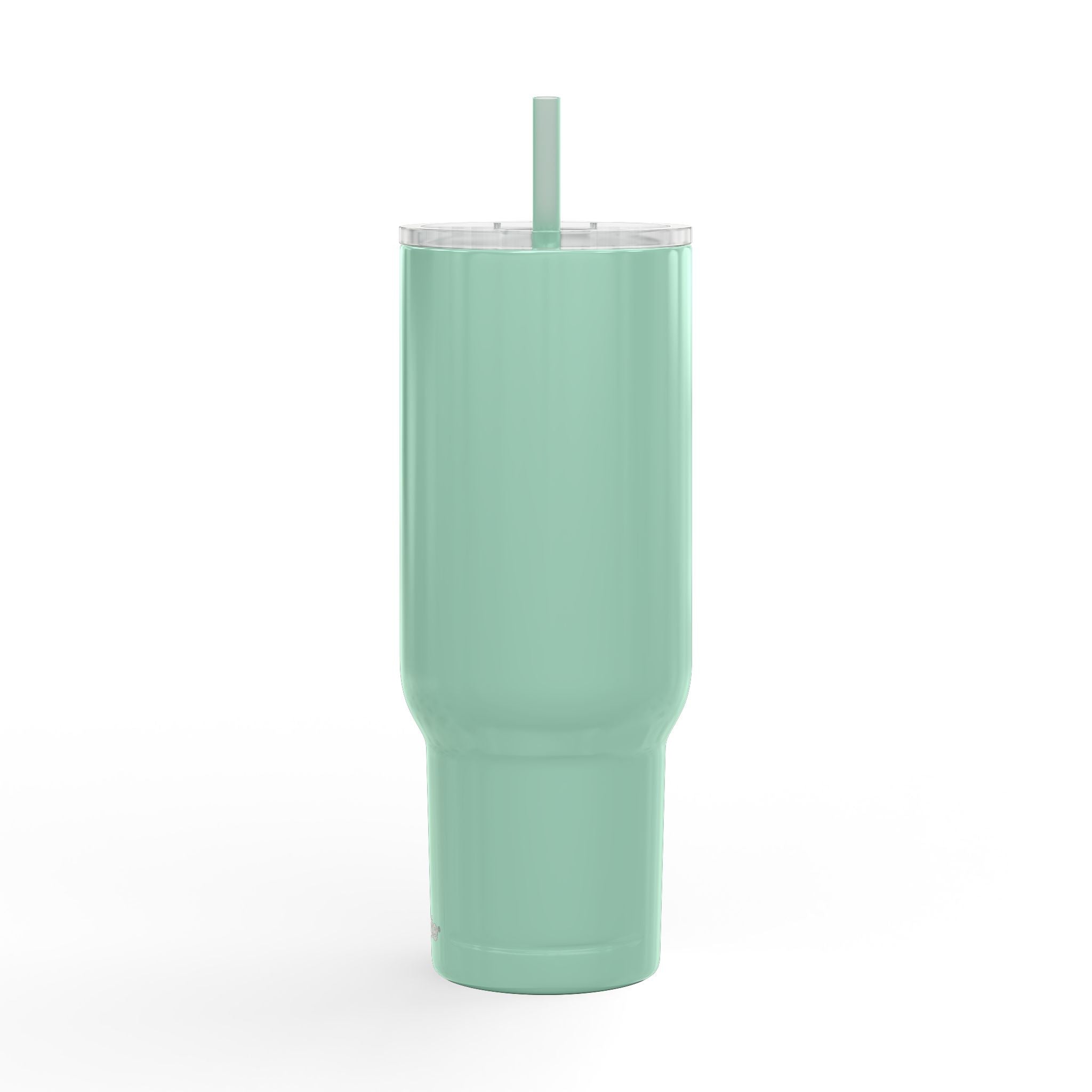 Engraved 40oz Insulated Tumbler — 'Beautifully Broken' Floral Design, Travel Mug with Lid & Straw